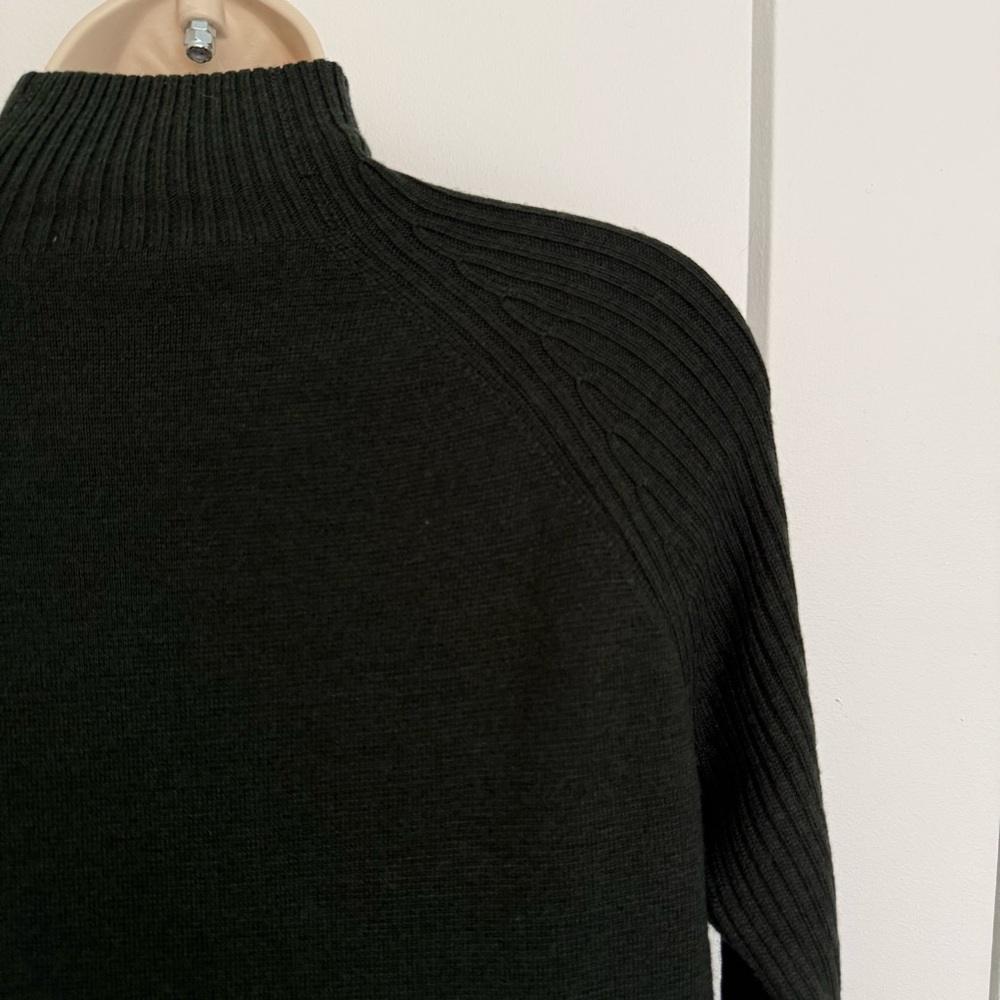 Ann Mashburn - Hadley Milano-Stitch Dress - Bottle Green Extra Fine Merino Wool - Picture 12 of 15